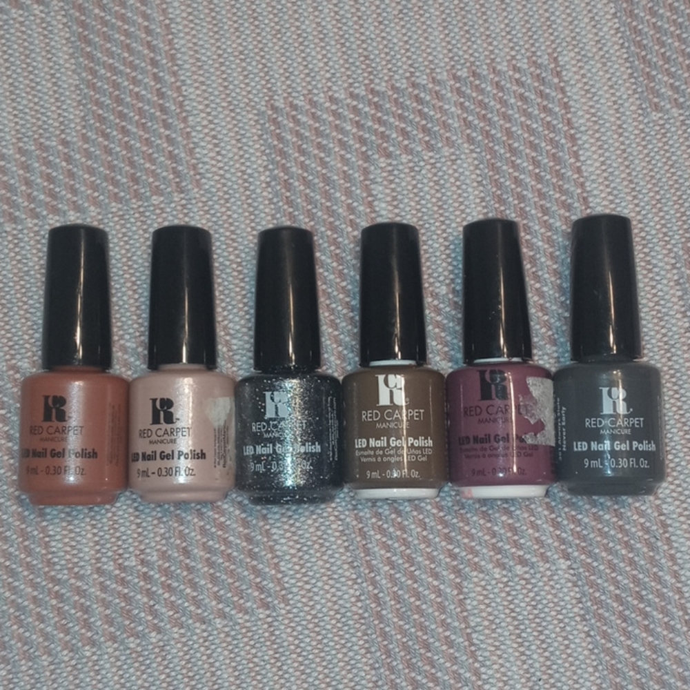 ❤ 6 BOTTLES of Red Carpet LED Gel Polish